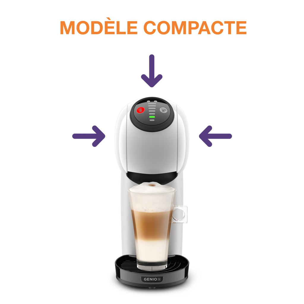 Opalineo Exclusive - Dolce Gusto, Machine à café dosettes, Genio S KP243110, Blanche