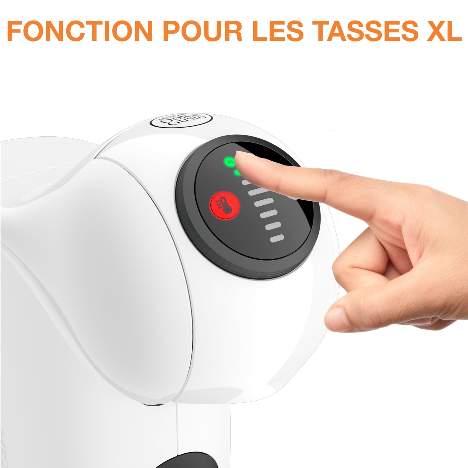 Opalineo Exclusive - Dolce Gusto, Machine à café dosettes, Genio S KP243110, Blanche