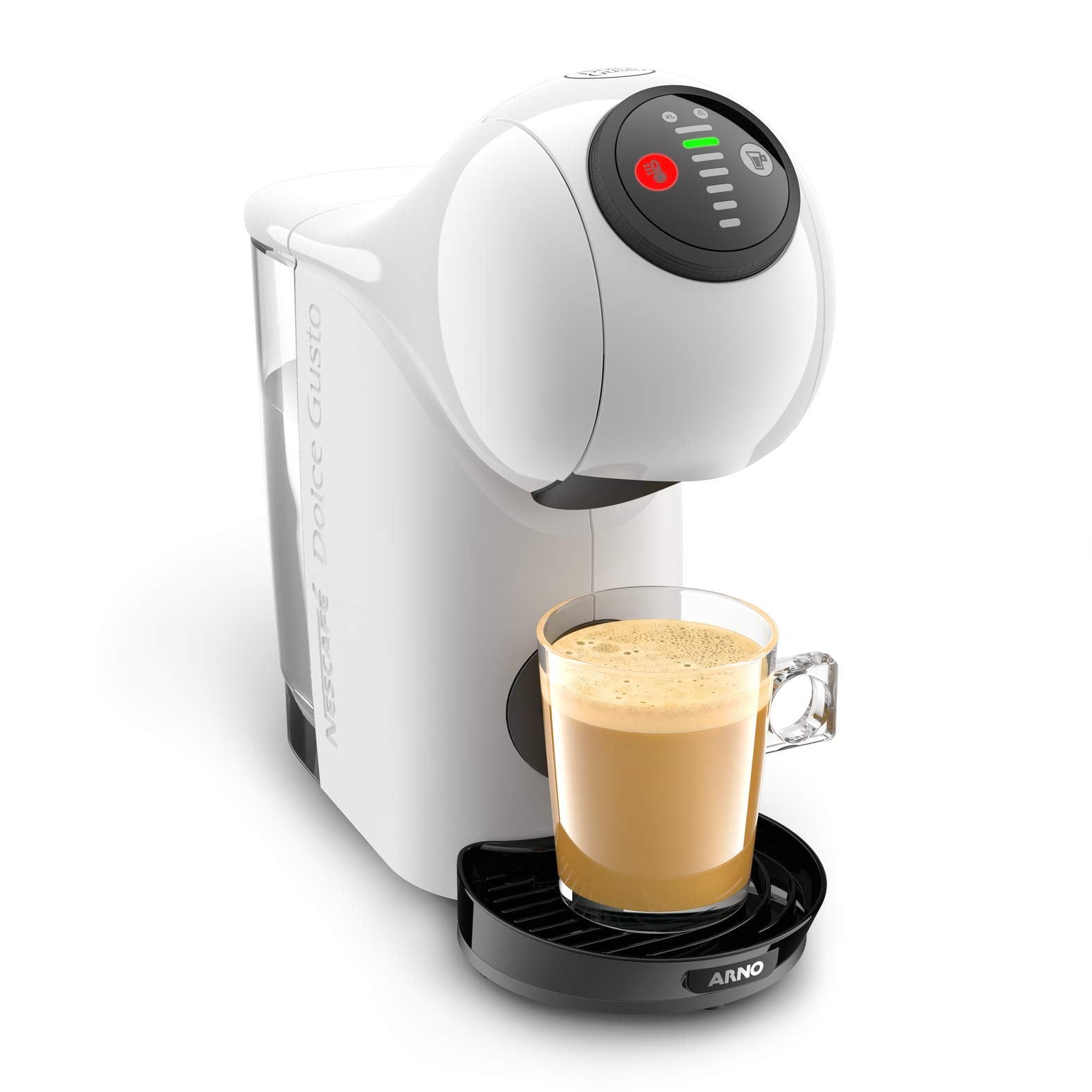 Opalineo - Dolce Gusto Machine à café, Cafetière capsules, Fonction XL, Intuitive, Genio S, Blanc, KP240110