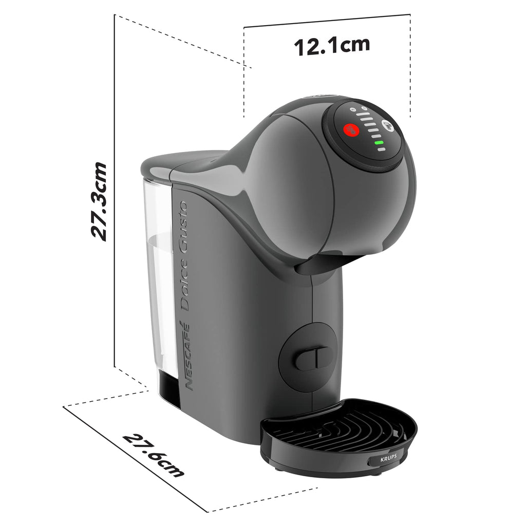 Opalineo - Dolce Gusto Machine à café dosettes multi-boissons, 0,8 L, Machine à espresso, Genio S KP243B10, Anthracite