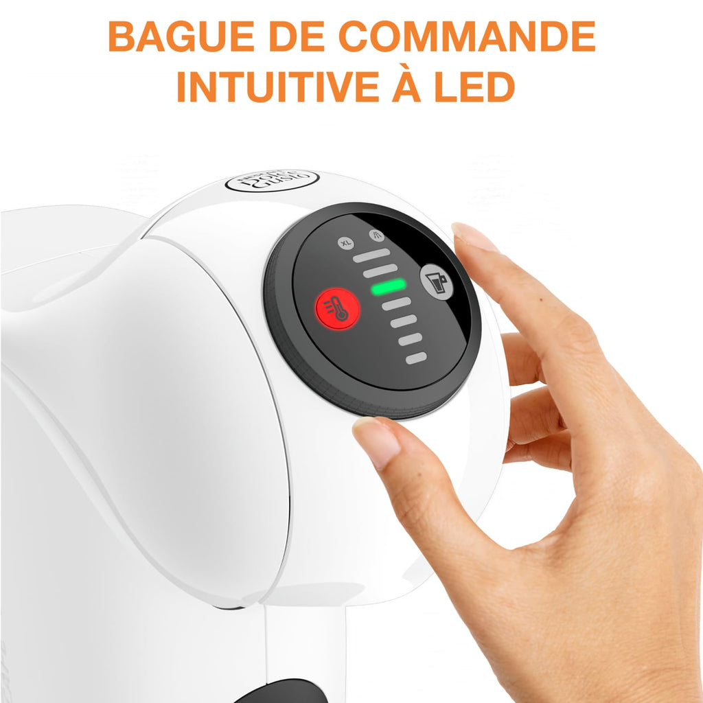 Opalineo Exclusive - Dolce Gusto, Machine à café dosettes, Genio S KP243110, Blanche