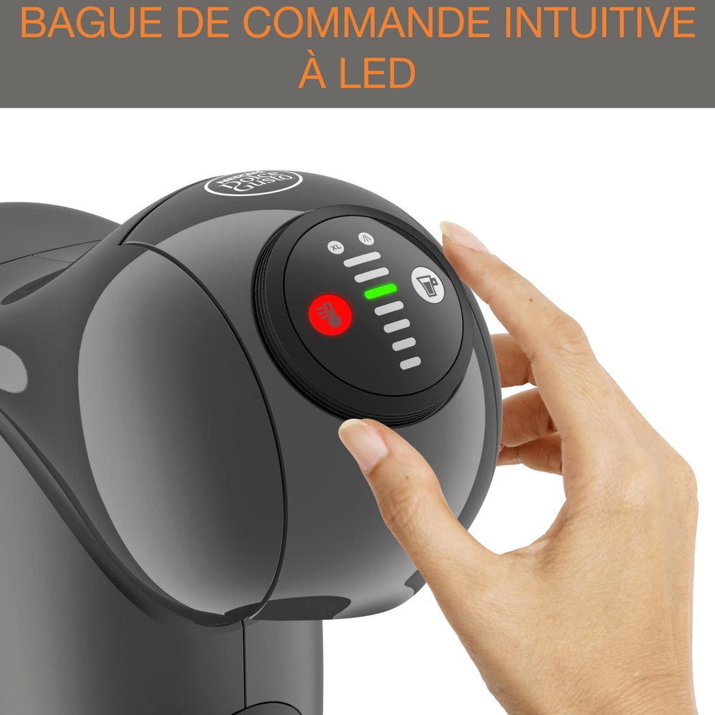 Opalineo - Dolce Gusto Machine à café dosettes multi-boissons, 0,8 L, Machine à espresso, Genio S KP243B10, Anthracite