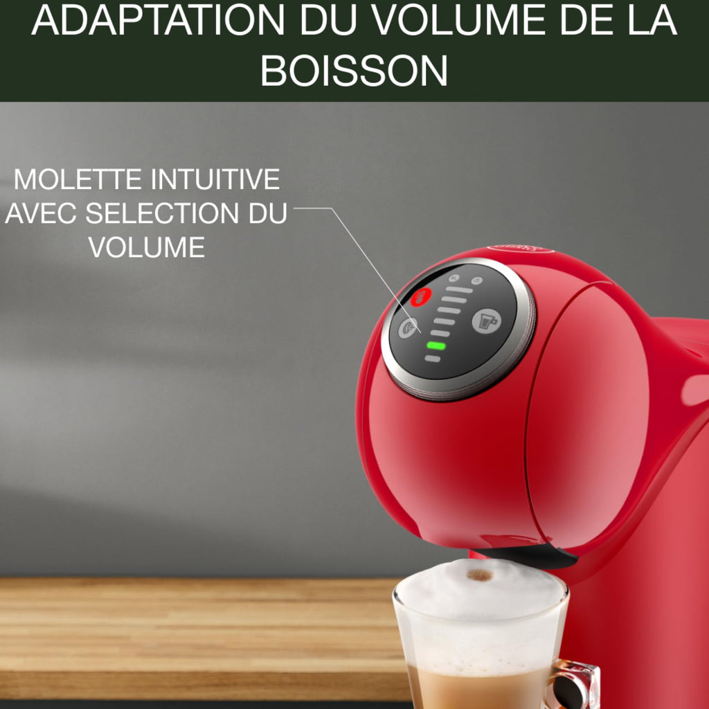 Opalineo - Dolce Gusto Machine à café capsules, 15 bars, Genio S Plus, Rouge KP340510