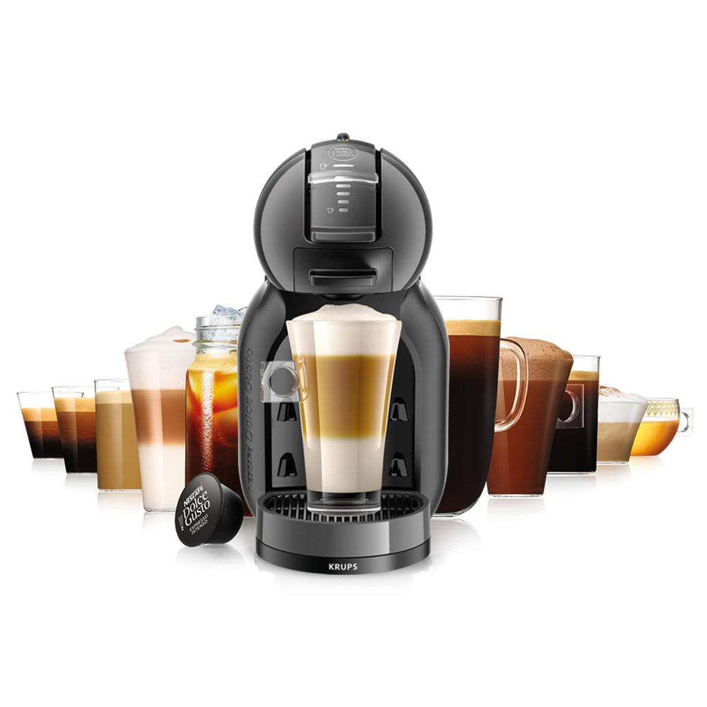 Opalineo Exclusive - Dolce Gusto Machine à café capsules multi-boissons, 0.8 L, 15 bars, Noir/Anthracite KP123810