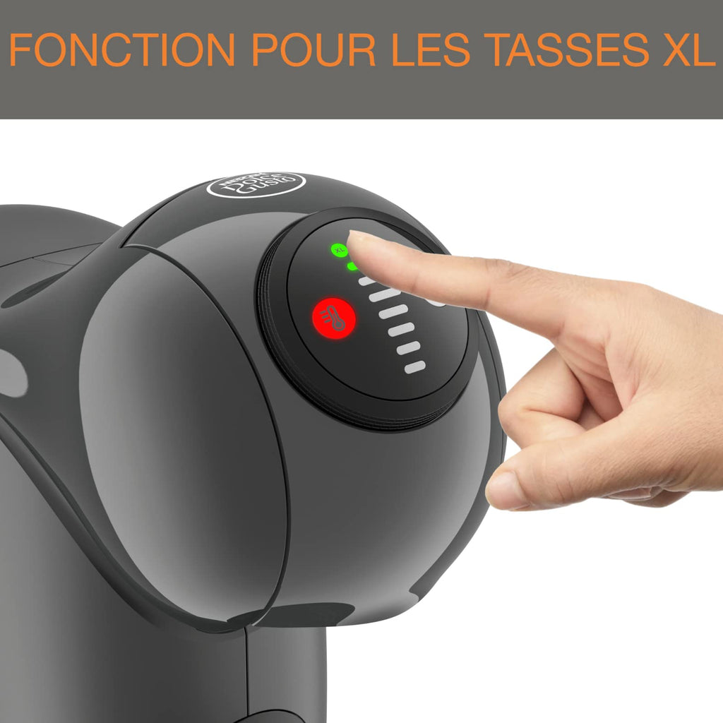 Opalineo - Dolce Gusto Machine à café dosettes multi-boissons, 0,8 L, Machine à espresso, Genio S KP243B10, Anthracite