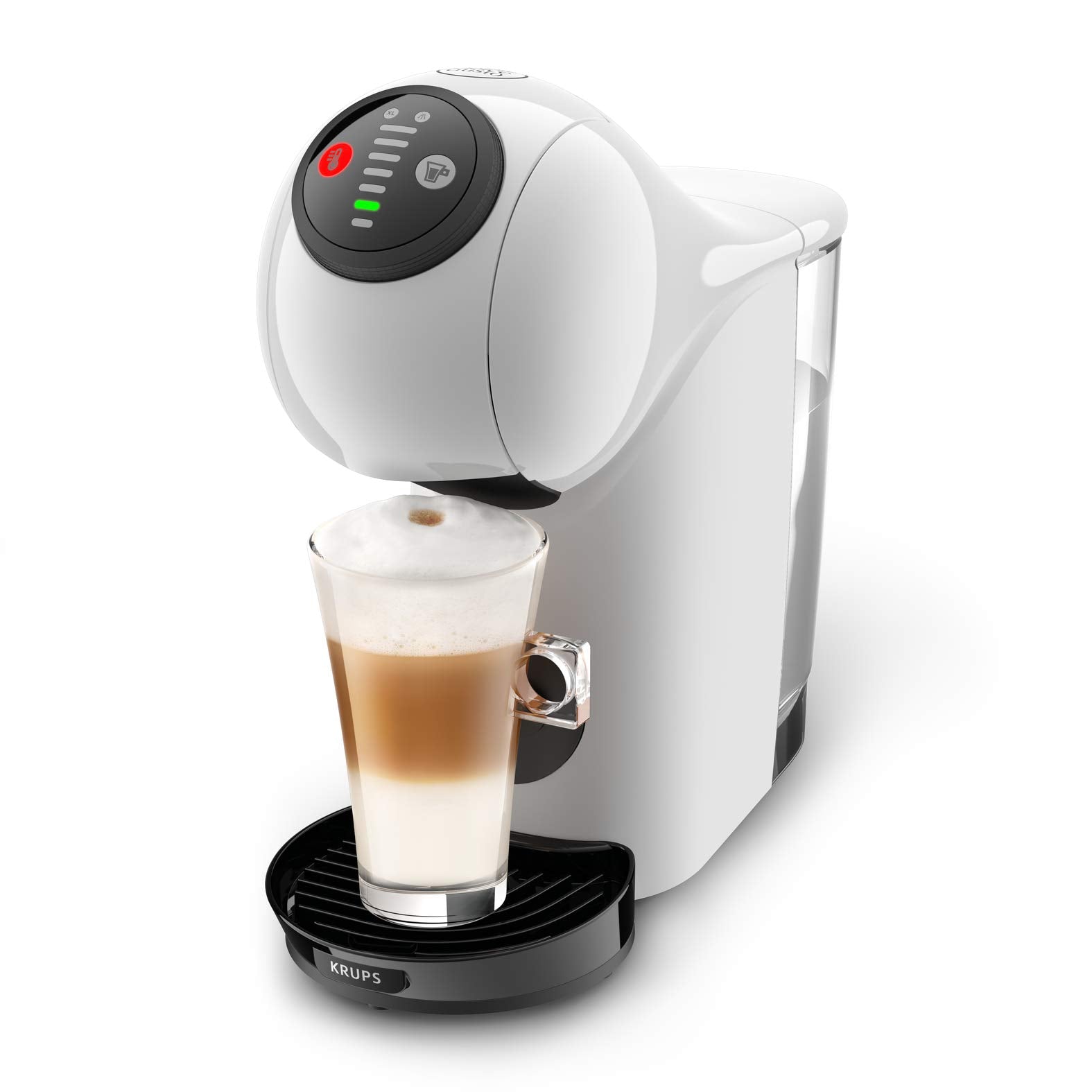 Opalineo - Dolce Gusto Machine à café, Cafetière capsules, Fonction XL, Intuitive, Genio S, Blanc, KP240110