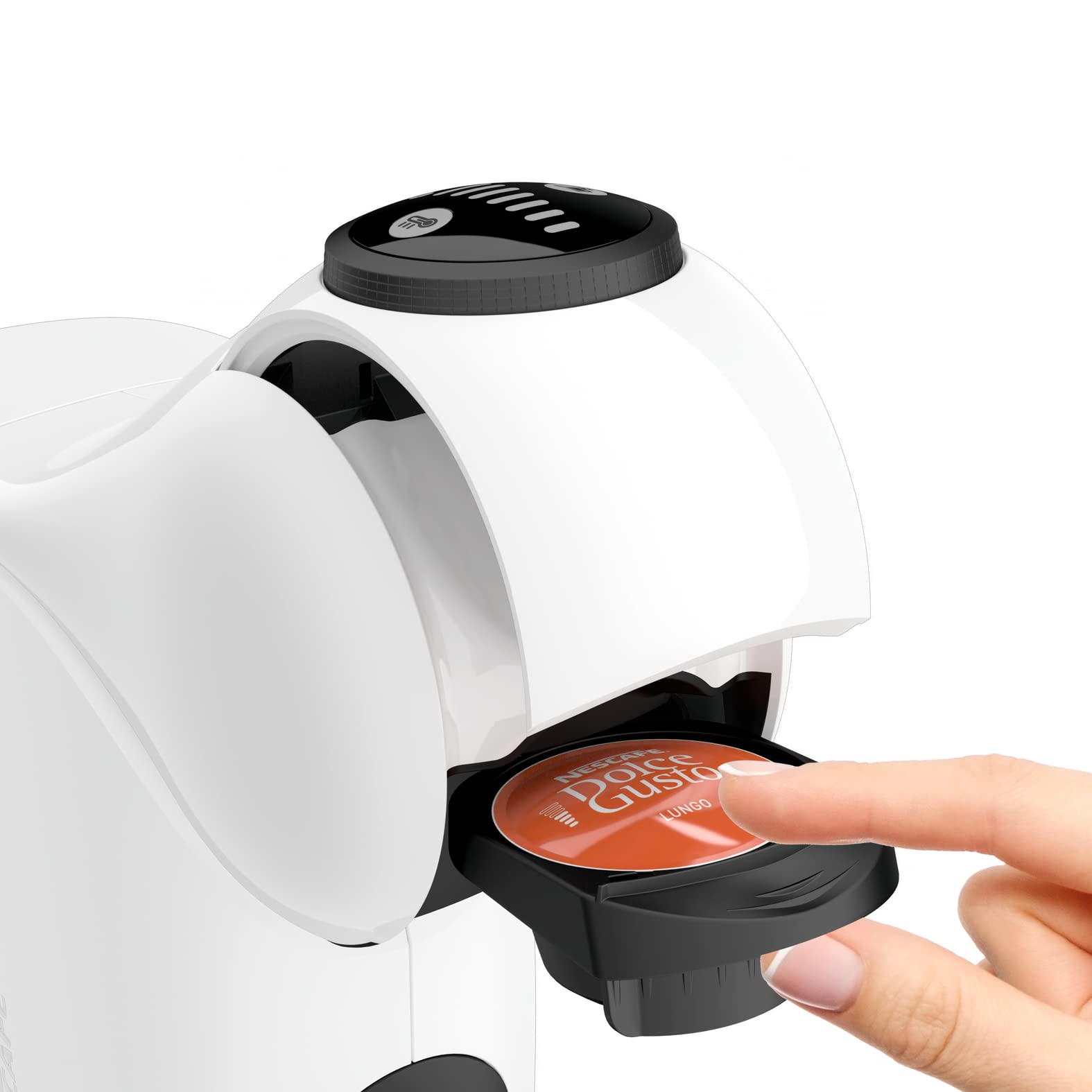 Opalineo - DOLCE GUSTO Genio S, Machine à expresso et autres boissons en capsule, automatique, blanc