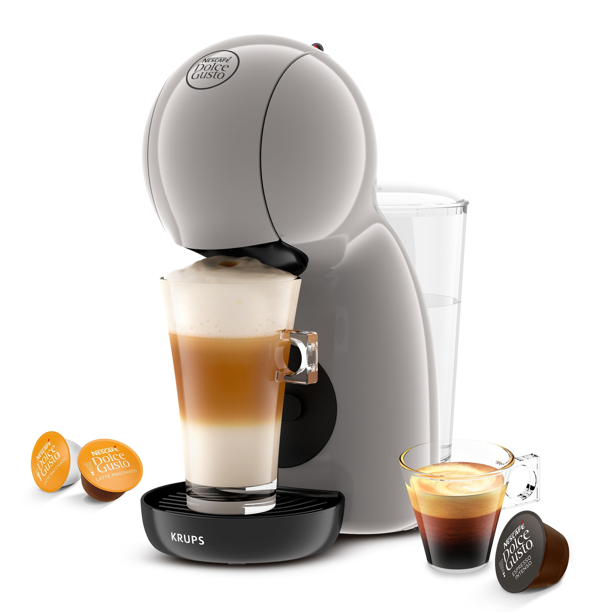 Opalineo - Dolce Gusto Piccolo XS Machine à café à dosettes, ultra compacte, Taupe, KP1A3A