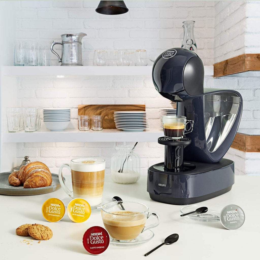 Opalineo - Dolce Gusto Petit XS, 0.8cl, Noir, Bouton Noir, KP1A3BKA